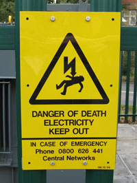 photo of warning sign