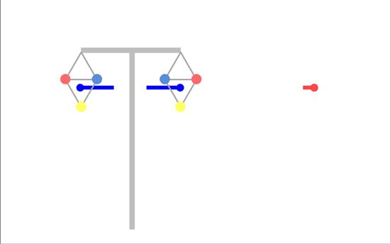 animation of t-pylon with transposed phasing