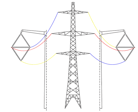diagram of transition from lattice to T-pylon
